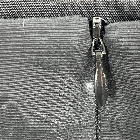 Nanette Lepore Pencil Skirt Tuxedo Stripe Black Size 6 - Picture 6 of 10